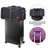 Canway 65L Travel Duffel Bag, Foldable Weekender Bag with Shoes Compartment for Men Women Water-proof & Tear Resistant (Panther Black, 65L) - backpacks4less.com