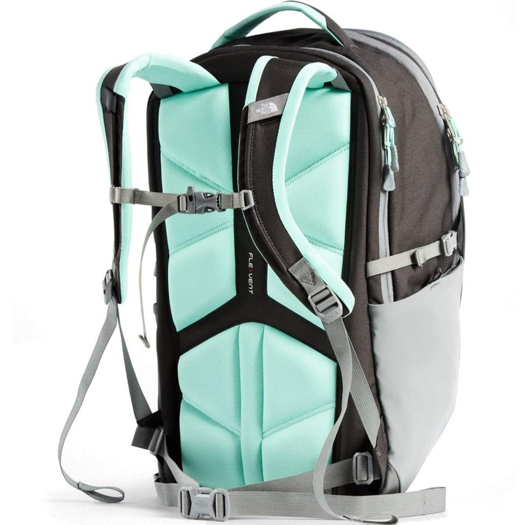 gray and mint north face backpack The North Face Women's Surge Laptop Backpack (Heather Rabbit Grey)– backpacks4less.com