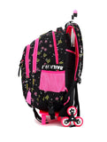 Meetbelify Girls Rolling Backpack with Wheels Big Kids Wheel Backpack for Girls - backpacks4less.com