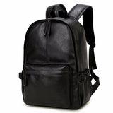 Vintage PU Leather Backpack, OURBAG Outdoor School College Bookbag fit Laptop Computer Backpack for Man and Woman