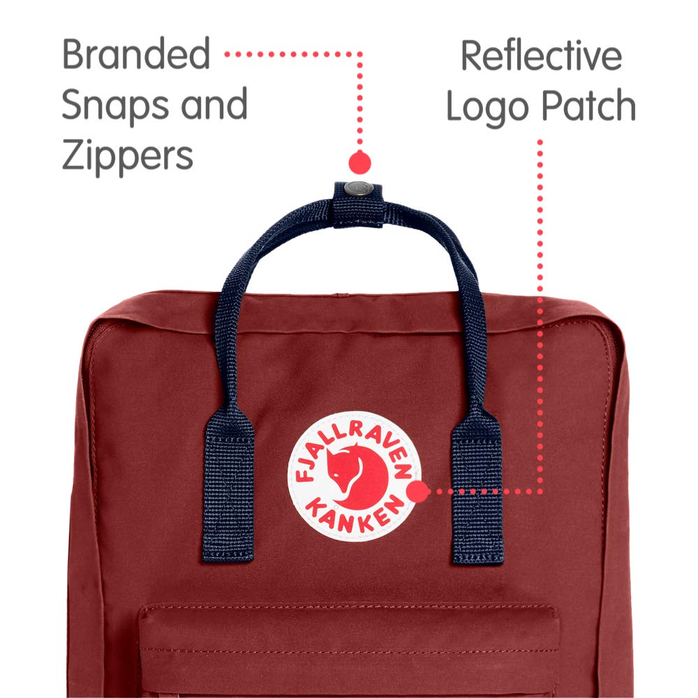 Fjallraven - Kanken Classic Backpack for Everyday, Ox Red/Royal Blue - backpacks4less.com