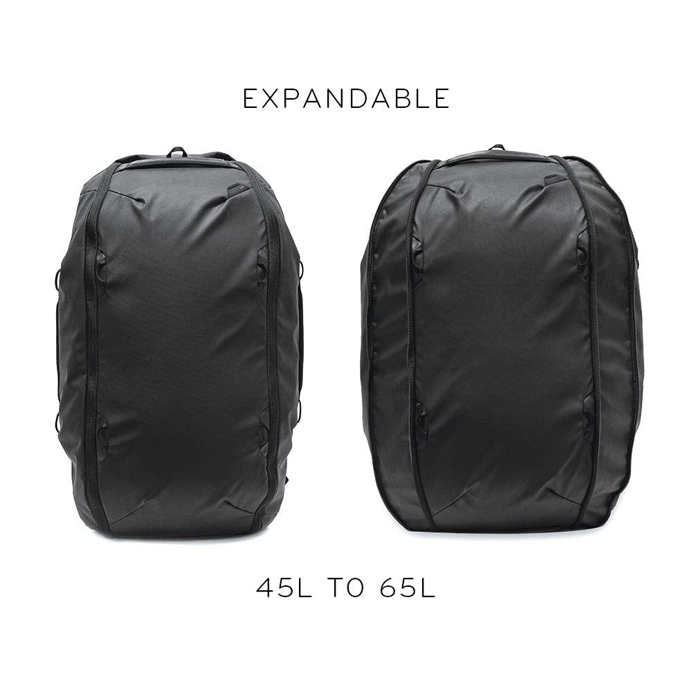 Peak Design Travel Duffelpack 45-65L (Black) - backpacks4less.com