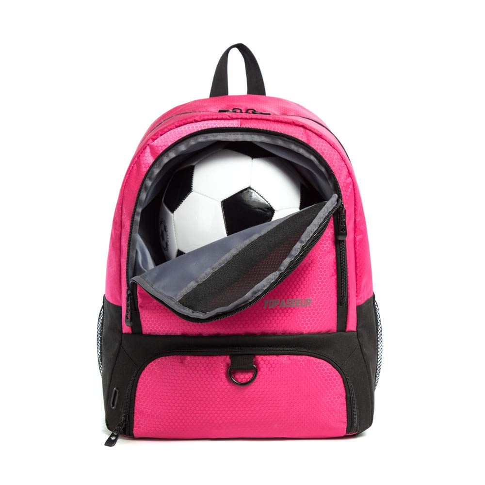 Tindecokin Girls Soccer Bag - Youth Soccer Backpack Football & Basketball & Volleyball Training Package - backpacks4less.com