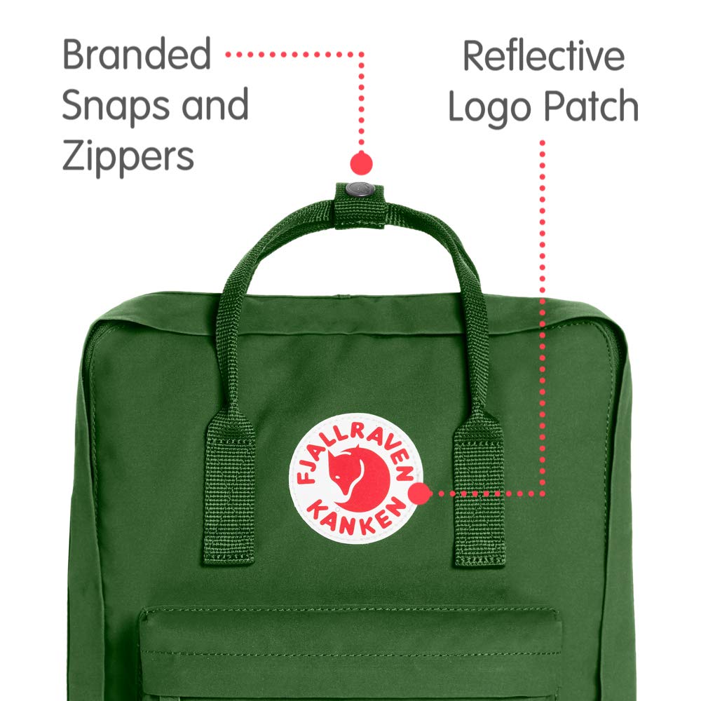 Fjallraven - Kanken Classic Backpack for Everyday, Leaf Green - backpacks4less.com
