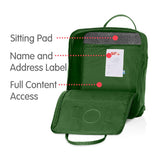 Fjallraven - Kanken Classic Backpack for Everyday, Leaf Green - backpacks4less.com