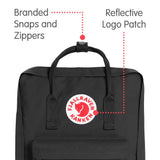 Fjallraven - Kanken Classic Backpack for Everyday, Black - backpacks4less.com