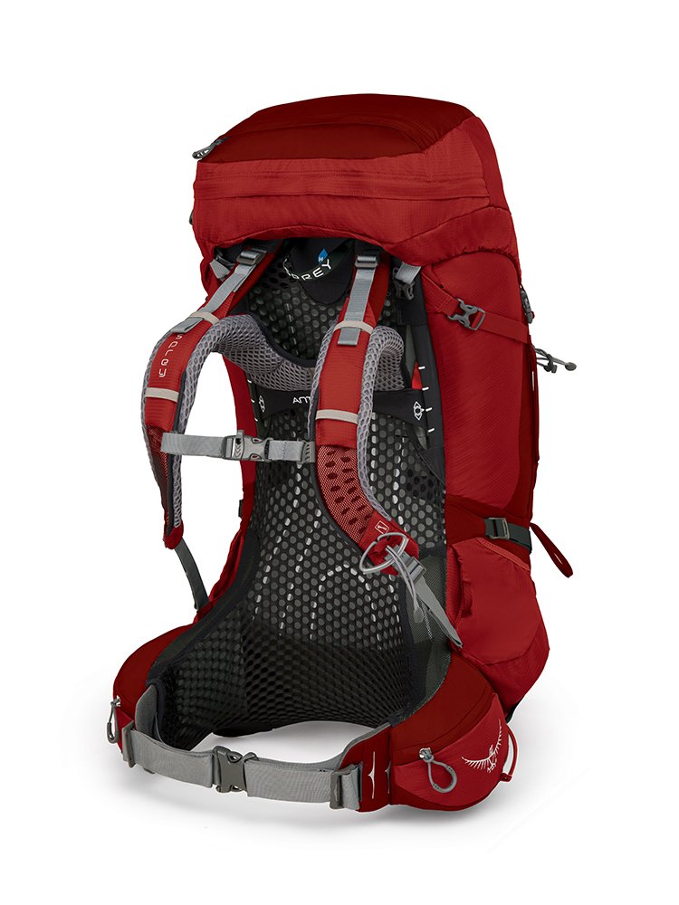Osprey Packs Osprey Pack Atmos Ag 65 Backpack, Rigby Red, Small - backpacks4less.com