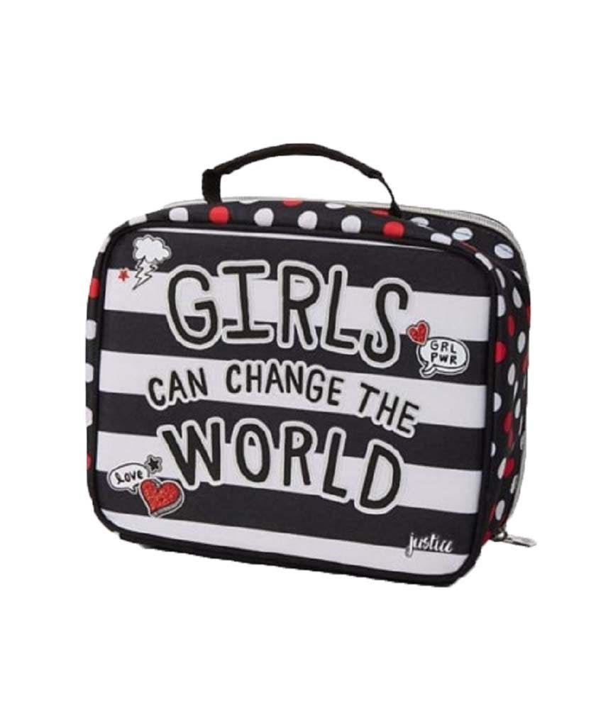 Justice Girl s 2 Piece Bundle Pawsitivity 2 Sided Backpack Lunch Tot backpacks4less