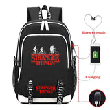 DarkT S-Stranger Thing-s Backpack, Luminous School Bag, Laptop Backpack With USB Charging Port, Unisex College Daypack - backpacks4less.com