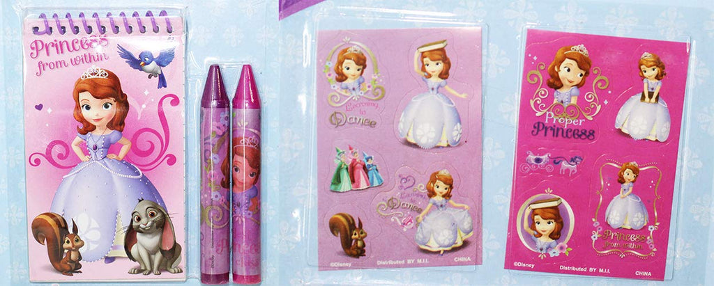 Deluxe Princess Sofia the First Rolling Backpack with 6 pcs set - backpacks4less.com