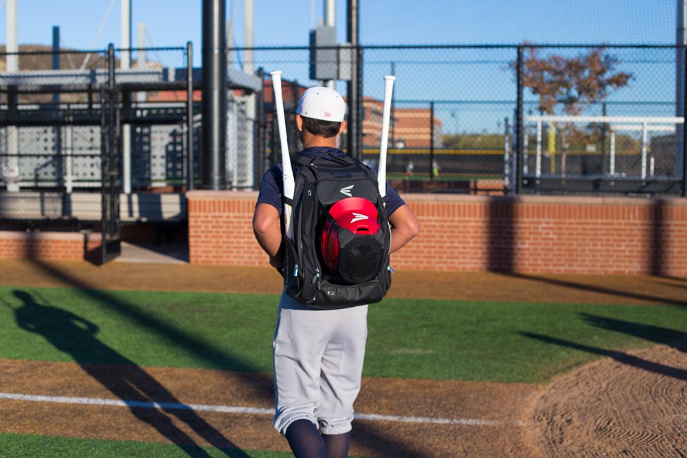 EASTON WALK-OFF IV Bat & Equipment Backpack Bag | Baseball Softball | 2020 | Purple | 2 Bat Sleeves | Vented Shoe Pocket | External Helmet Holder | 2 Side Pockets | Valuables Pocket | Fence Hook - backpacks4less.com