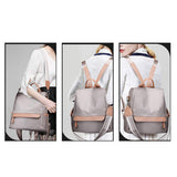 COOFIT Womens Backpack Casual Daypack Anti-theft Backpack Nylon Backpack Small Khaki - backpacks4less.com