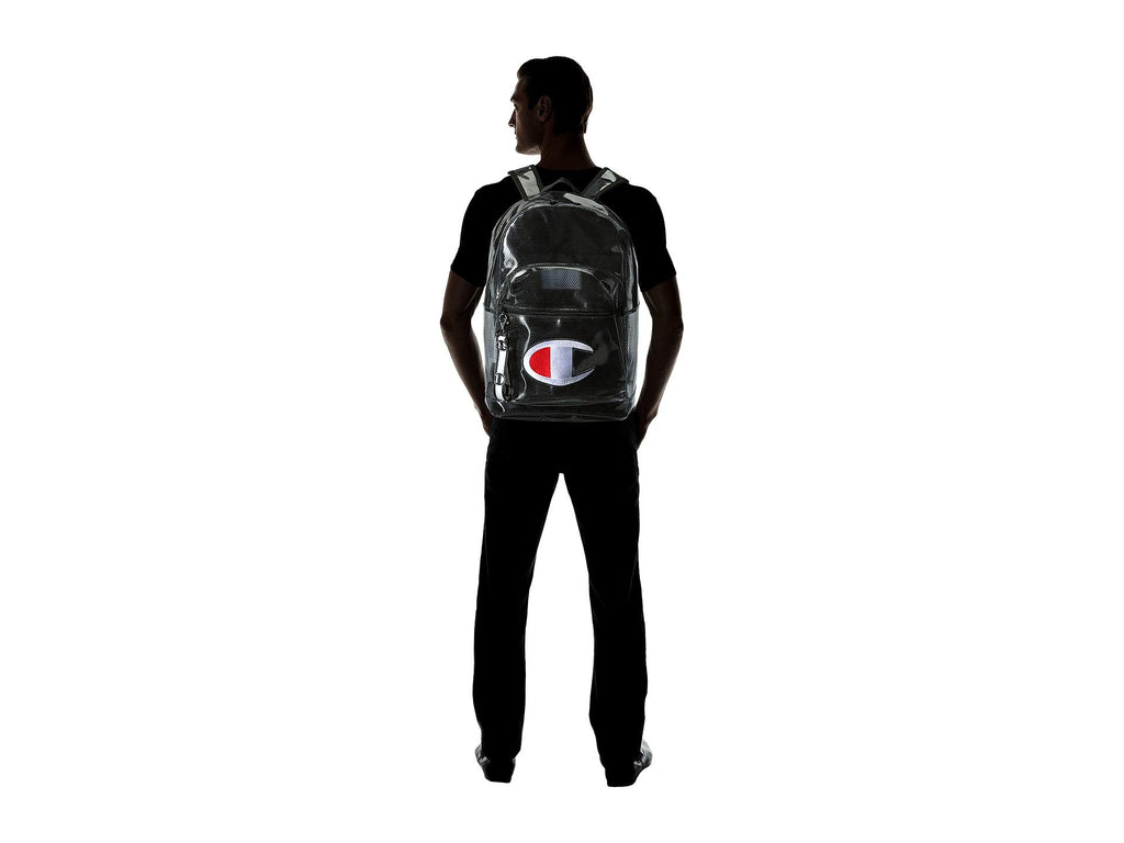 Champion LIFE Supersize Clear Backpack Black One Size