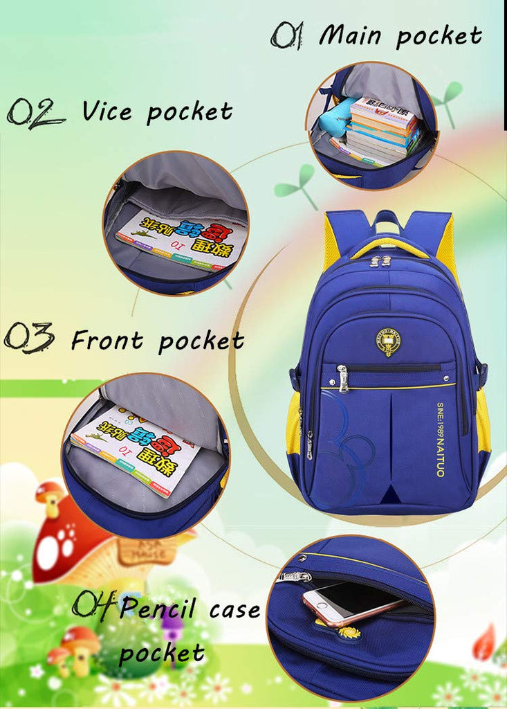 Ladyzone Camo School Backpack Lightweight Schoolbag Travel Camp Outdoor Daypack Bookbag for Your Children (Black 2) - backpacks4less.com