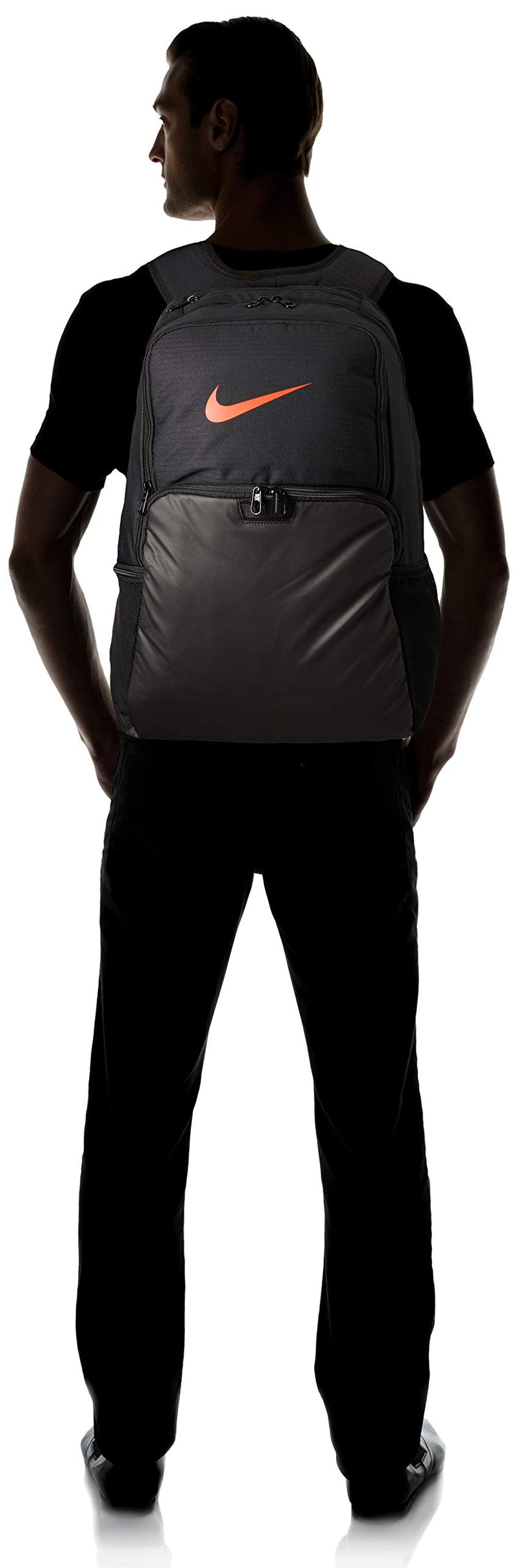 Nike Nike Brasilia X-large Backpack - 9.0, Black/Black/University Red, Misc - backpacks4less.com