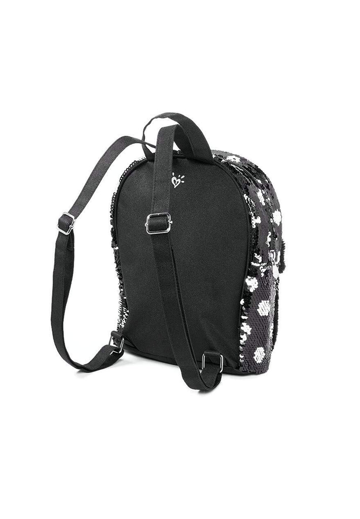 Justice Black Cat Flip Sequin Mini Backpack - backpacks4less.com