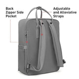KALIDI Casual Backpack for Women,15 Inches Laptop Classic Backpack Camping Rucksack Travel Outdoor Daypack College School Bag (Grey) - backpacks4less.com