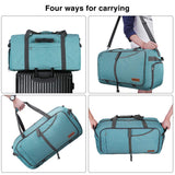 Canway 65L Travel Duffel Bag, Foldable Weekender Bag with Shoes Compartment for Men Women Water-proof & Tear Resistant - backpacks4less.com