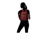 Vera Bradley Iconic Campus Backpack Garnet Buffalo Check One Size - backpacks4less.com