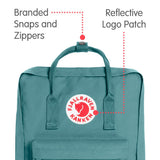 Fjallraven - Kanken Classic Backpack for Everyday, Frost Green - backpacks4less.com