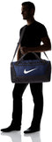 NIKE Brasilia Small Duffel - 9.0, Midnight Navy/Black/White, Misc - backpacks4less.com