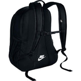 Nike Sportswear Hayward Futura Backpack for Men, Large Backpack with Durable Polyester Shell and Padded Shoulder Straps, Black/Black/White - backpacks4less.com