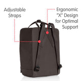 Fjallraven - Kanken Classic Backpack for Everyday, Brown - backpacks4less.com