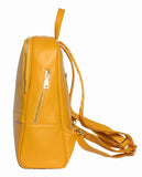 Coolcy Hot Style Women Real Genuine Leather Backpack Fashion Bag (Golden yellow) - backpacks4less.com