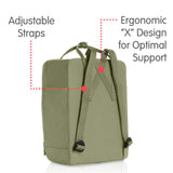 Fjallraven - Kanken Classic Backpack for Everyday, Green - backpacks4less.com