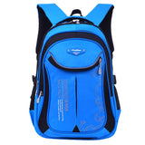 Ladyzone Camo School Backpack Lightweight Schoolbag Travel Camp Outdoor Daypack Bookbag for Your Children (Blue&Black ZM) - backpacks4less.com