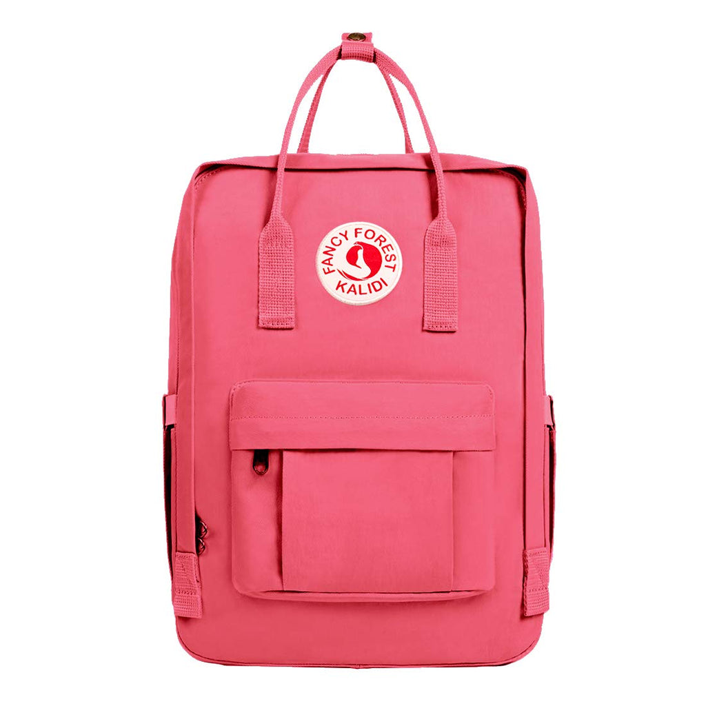 kalidi mini backpack KALIDI Casual Backpack for Women,15 Inches Laptop Classic Backpack Camping Rucksack Travel Outdoor Daypack College School Bag (Peach Pink)