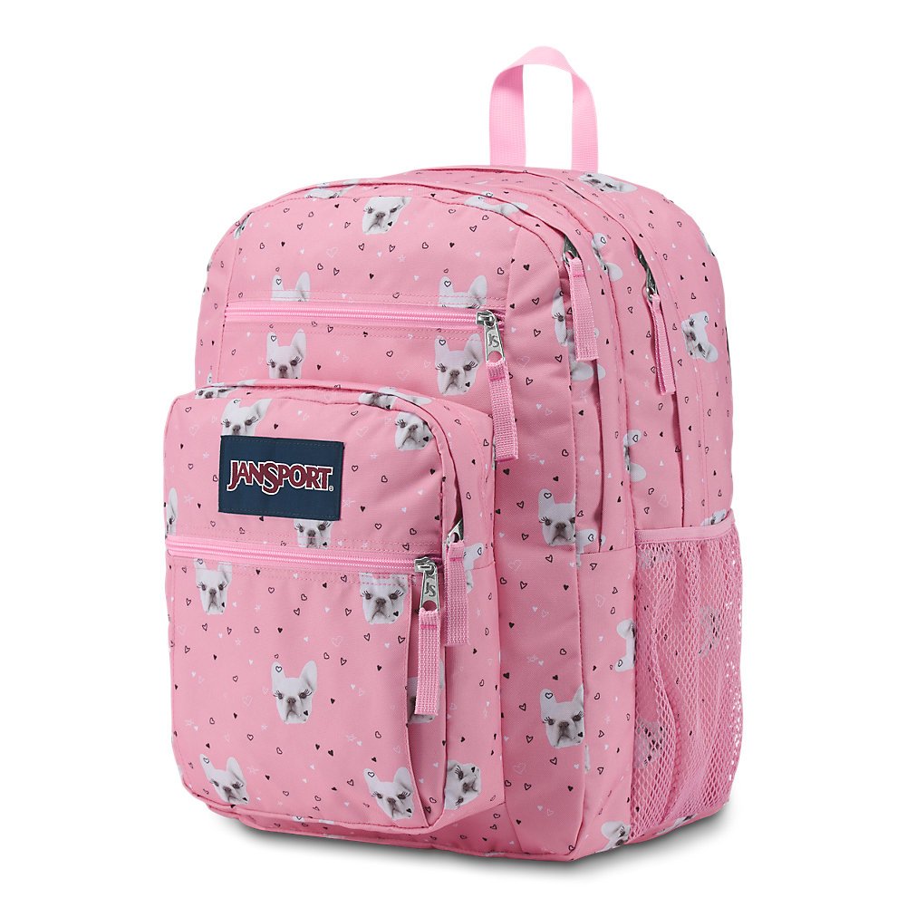 jansport backpack cats and dogs JanSport Big Student Backpack - Fierce Frenchies