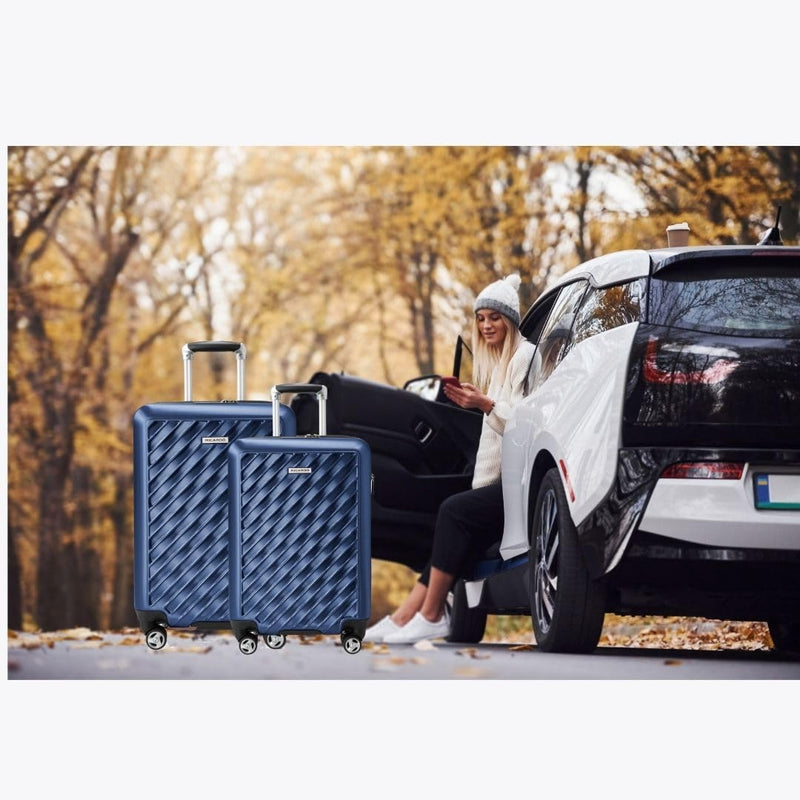 Ricardo Beverly Hills Melrose Hardside Expandable Luggage with Lightweight Construction for Smooth Traveling, Stylish, Durable, and Spacious, Men and Women, Prussian Blue, Check-In Large 30-Inch