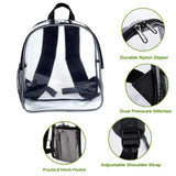 Stadium Approved Clear Mini Backpack - Heavy Duty Reflective Transparent Backpack for Concert, Security Travel &Sports - backpacks4less.com