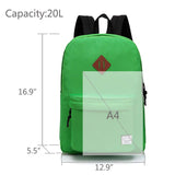 Lightweight Backpack for School, VASCHY Classic Basic Water Resistant Casual Daypack for Travel with Bottle Side Pockets (Green) - backpacks4less.com