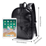 Vintage PU Leather Backpack, OURBAG Outdoor School College Bookbag fit Laptop Computer Backpack for Man and Woman - backpacks4less.com