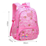 Ladyzone Camo School Backpack Lightweight Schoolbag Travel Camp Outdoor Daypack Bookbag for Your Children (Pink) - backpacks4less.com