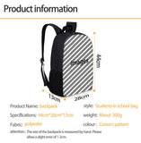 Stranger Things Pattern Backpack, Lightweight Multi-Function College School laptop Bookbag 17 Inches - backpacks4less.com