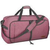 Canway 65L Travel Duffel Bag, Foldable Weekender Bag with Shoes Compartment for Men Women Water-proof & Tear Resistant