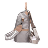 COOFIT Womens Backpack Casual Daypack Anti-theft Backpack Nylon Backpack Small Khaki - backpacks4less.com