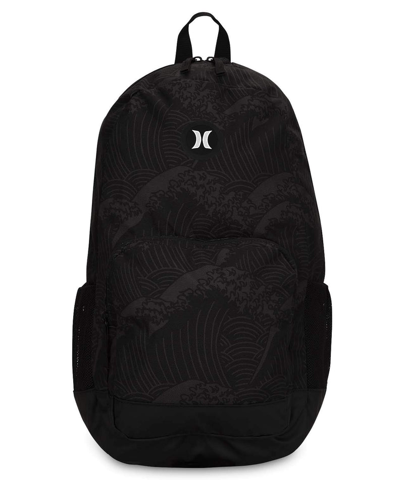 Hurley Renegade Laptop Backpack, Black/(White) (Waves), one size - backpacks4less.com