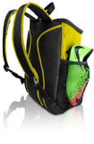 Soccer Backpack with Ball Holder Compartment - | Bag Fits All Soccer Equipment & Gym Gear (Black) (Yellow) - backpacks4less.com