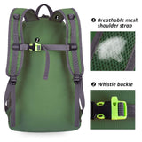 OlarHike Lightweight Travel Backpack, 35L Water Resistant Packable Traveling/Hiking Backpack Daypack for Men & Women, Multipurpose Use, Green - backpacks4less.com