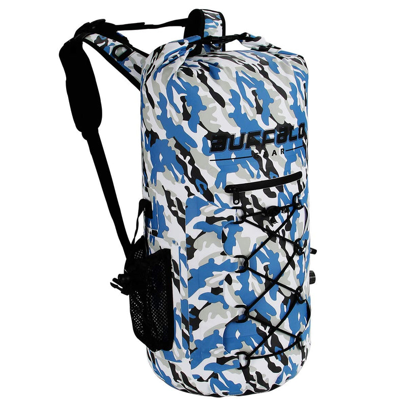 Buffalo Gear Portable Insulated Backpack Cooler Bag - Hands-Free and Collapsible, Waterproof and Soft-Sided Cooler Backpack for Hiking, Picnics,Camping, Fishing - Camouflage,35 Liters,30 Can - backpacks4less.com