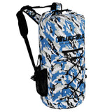 Buffalo Gear Portable Insulated Backpack Cooler Bag - Hands-Free and Collapsible, Waterproof and Soft-Sided Cooler Backpack for Hiking, Picnics,Camping, Fishing - Camouflage,35 Liters,30 Can