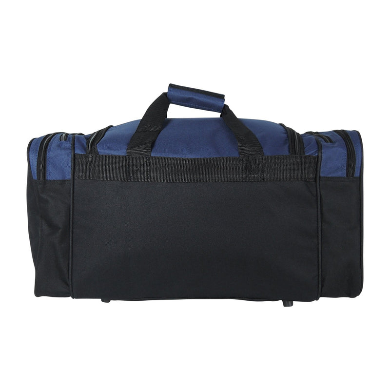 Dalix 20 Inch Sports Duffle Bag with Mesh and Valuables Pockets, Navy Blue - backpacks4less.com