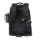 Military Expandable Travel Backpack Tactical Waterproof Work Backpack for Men(BLACK) - backpacks4less.com