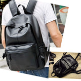 Vintage PU Leather Backpack, OURBAG Outdoor School College Bookbag fit Laptop Computer Backpack for Man and Woman - backpacks4less.com