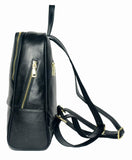 Coolcy Hot Style Women Real Genuine Leather Backpack Fashion Bag (Black) - backpacks4less.com