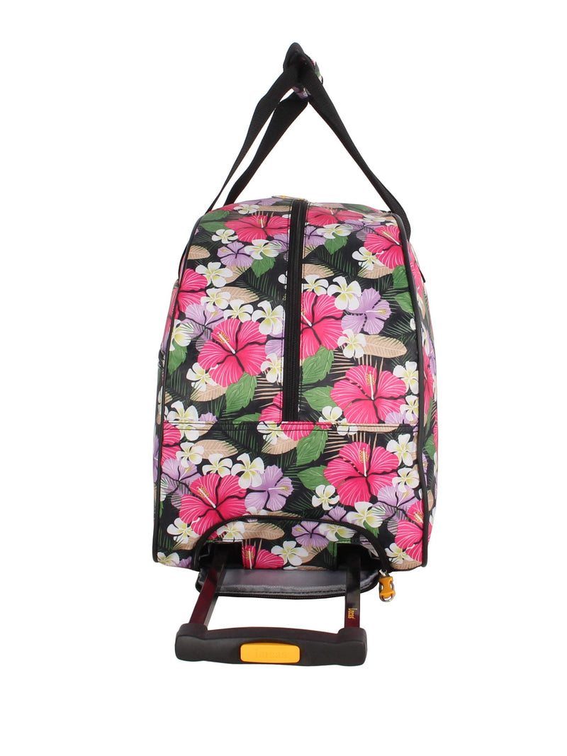 lucas Designer Carry On Luggage Collection - Lightweight Pattern 22 Inch Duffel Bag- Weekender Overnight (Tropic, 22in)